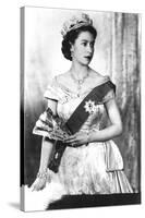 Queen Elizabeth II of England (Daughter of Georgevi) Here in 1952-null-Stretched Canvas
