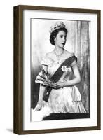Queen Elizabeth II of England (Daughter of Georgevi) Here in 1952-null-Framed Photo