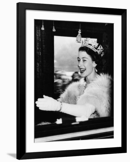 Queen Elizabeth II of England, Late 1950s-null-Framed Photo