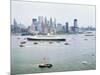 Queen Elizabeth II on the Hudson River-null-Mounted Photographic Print