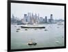 Queen Elizabeth II on the Hudson River-null-Framed Photographic Print