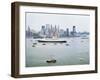 Queen Elizabeth II on the Hudson River-null-Framed Photographic Print