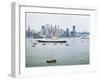 Queen Elizabeth II on the Hudson River-null-Framed Photographic Print