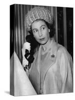 Queen Elizabeth II on the telephone-Associated Newspapers-Stretched Canvas