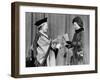 Queen Elizabeth II presents her mother with the degree of Honorary Doctorate of Music-Associated Newspapers-Framed Photo