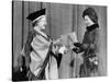 Queen Elizabeth II presents her mother with the degree of Honorary Doctorate of Music-Associated Newspapers-Stretched Canvas