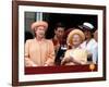 Queen Elizabeth II, Prince Charles and Princess Diana at Buckingham Palace-null-Framed Photographic Print