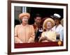 Queen Elizabeth II, Prince Charles and Princess Diana at Buckingham Palace-null-Framed Photographic Print