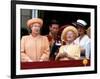 Queen Elizabeth II, Prince Charles and Princess Diana at Buckingham Palace-null-Framed Photographic Print