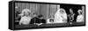 Queen Elizabeth II, Prince Philip, Prince Charles, Princess Diana on Balcony of Buckingham Palace-null-Framed Stretched Canvas