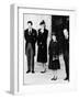 Queen Elizabeth II Prince Philip Princess Diana and Prince Charles at Duchess of Windsor Funeral-null-Framed Photographic Print