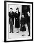 Queen Elizabeth II Prince Philip Princess Diana and Prince Charles at Duchess of Windsor Funeral-null-Framed Photographic Print