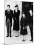 Queen Elizabeth II Prince Philip Princess Diana and Prince Charles at Duchess of Windsor Funeral-null-Mounted Photographic Print