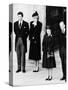 Queen Elizabeth II Prince Philip Princess Diana and Prince Charles at Duchess of Windsor Funeral-null-Stretched Canvas