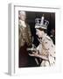 Queen Elizabeth II Returning to Buckingham Palace after Her Coronation, 1953-null-Framed Giclee Print