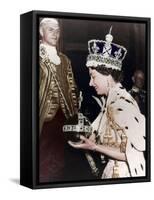 Queen Elizabeth II Returning to Buckingham Palace after Her Coronation, 1953-null-Framed Stretched Canvas
