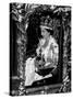 Queen Elizabeth II Riding Along in the Coronation Coach Wearing Crown and Carrying Orb-null-Stretched Canvas
