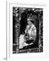 Queen Elizabeth II Riding Along in the Coronation Coach Wearing Crown and Carrying Orb-null-Framed Photographic Print