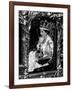 Queen Elizabeth II Riding Along in the Coronation Coach Wearing Crown and Carrying Orb-null-Framed Photographic Print