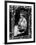 Queen Elizabeth II Riding Along in the Coronation Coach Wearing Crown and Carrying Orb-null-Framed Photographic Print