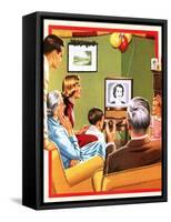 Queen Elizabeth Ii's First Christmas Tv Broadcast-John Keay-Framed Stretched Canvas