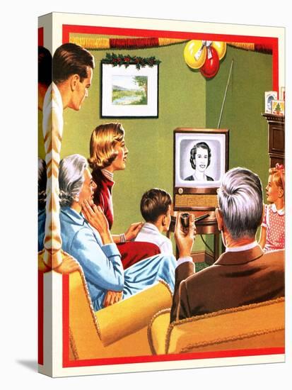 Queen Elizabeth Ii's First Christmas Tv Broadcast-John Keay-Stretched Canvas