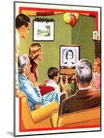 Queen Elizabeth Ii's First Christmas Tv Broadcast-John Keay-Mounted Giclee Print