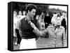 Queen Elizabeth II Shows Prince Charles Sign at a Polo Match at Windsor Great Park Points Finger-null-Framed Stretched Canvas