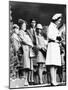 Queen Elizabeth II Standing with Her Children Prince Charles, Princess Anne and Prince Andrew-null-Mounted Photographic Print