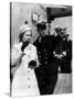 Queen Elizabeth II Visit Hms Norfolk July 1972 and is Shown Around by Prince Charles-null-Stretched Canvas