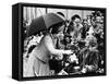 Queen Elizabeth II Visits Essex Receives Model of Prince Charles and Lady Diana For Their Wedding-null-Framed Stretched Canvas