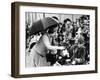 Queen Elizabeth II Visits Essex Receives Model of Prince Charles and Lady Diana For Their Wedding-null-Framed Photographic Print