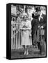 Queen Elizabeth II Walking the Course at Royal Ascot in June 1965-null-Framed Stretched Canvas