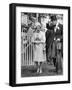 Queen Elizabeth II Walking the Course at Royal Ascot in June 1965-null-Framed Photographic Print