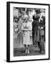 Queen Elizabeth II Walking the Course at Royal Ascot in June 1965-null-Framed Photographic Print