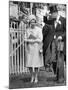 Queen Elizabeth II Walking the Course at Royal Ascot in June 1965-null-Mounted Photographic Print