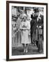 Queen Elizabeth II Walking the Course at Royal Ascot in June 1965-null-Framed Photographic Print