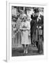 Queen Elizabeth II Walking the Course at Royal Ascot in June 1965-null-Framed Photographic Print