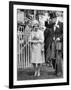 Queen Elizabeth II Walking the Course at Royal Ascot in June 1965-null-Framed Photographic Print