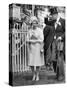 Queen Elizabeth II Walking the Course at Royal Ascot in June 1965-null-Stretched Canvas