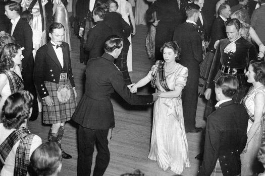 Queen Elizabeth II - Dancing - British Royalty. June 14, 1946. (Photo by  Sport & General Press Agency Limited Stock Photo - Alamy