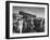 Queen Elizabeth Ii with Kwame Nkrumah During Her Visit to Ghana-null-Framed Photographic Print