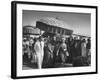 Queen Elizabeth Ii with Kwame Nkrumah During Her Visit to Ghana-null-Framed Photographic Print