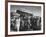 Queen Elizabeth Ii with Kwame Nkrumah During Her Visit to Ghana-null-Framed Photographic Print