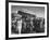 Queen Elizabeth Ii with Kwame Nkrumah During Her Visit to Ghana-null-Framed Photographic Print