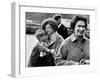 Queen Elizabeth II with Prince Edward During Their Summer Tour of Scotland-null-Framed Photographic Print