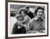 Queen Elizabeth II with Prince Edward During Their Summer Tour of Scotland-null-Framed Photographic Print