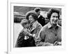 Queen Elizabeth II with Prince Edward During Their Summer Tour of Scotland-null-Framed Photographic Print