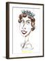 Queen Elizabeth II , young by Neale Osborne-Neale Osborne-Framed Giclee Print