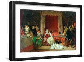 Queen Elizabeth In A Rage (oil on canvas, re-lined-Augustus Leopold Egg-Framed Giclee Print